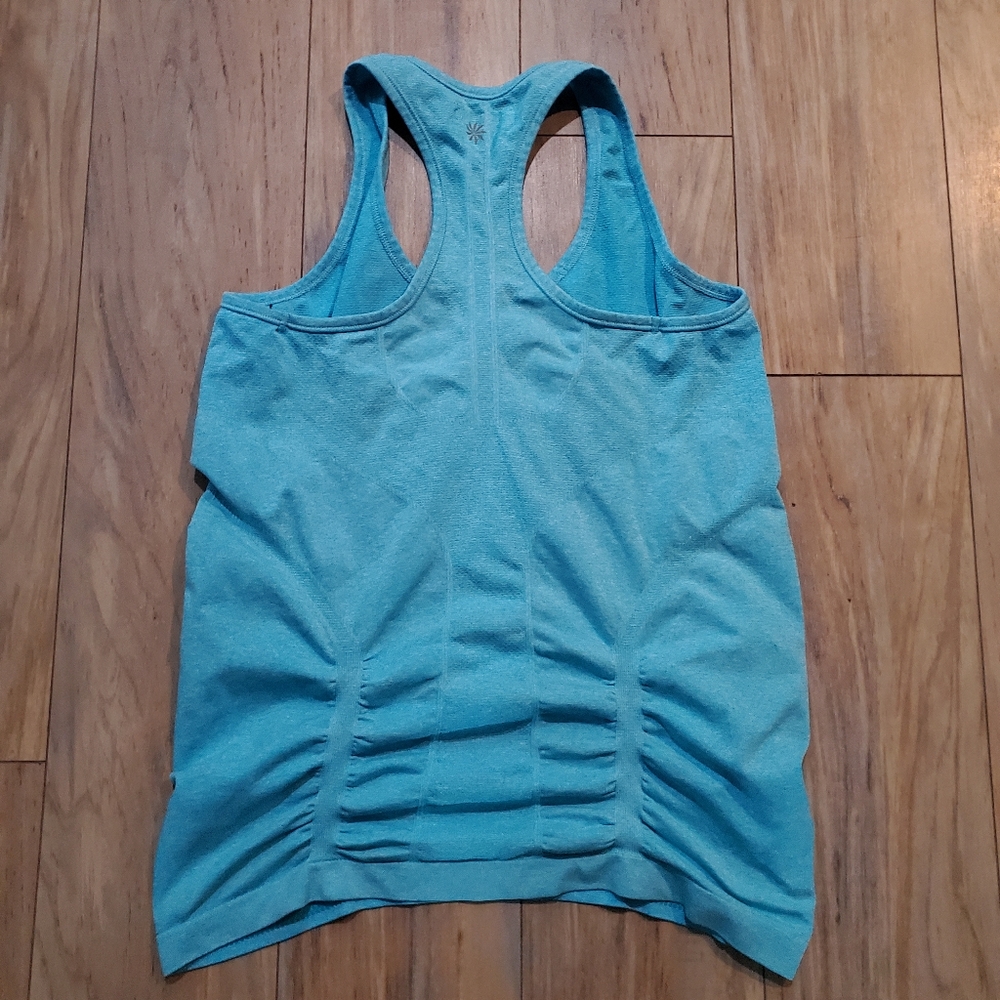 Athleta Blue Racerback Tank Top L - Picture 4 of 5